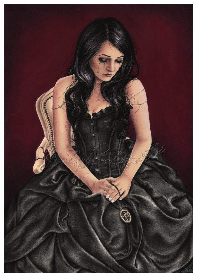 Love Spell Witch Drawing by Zindy