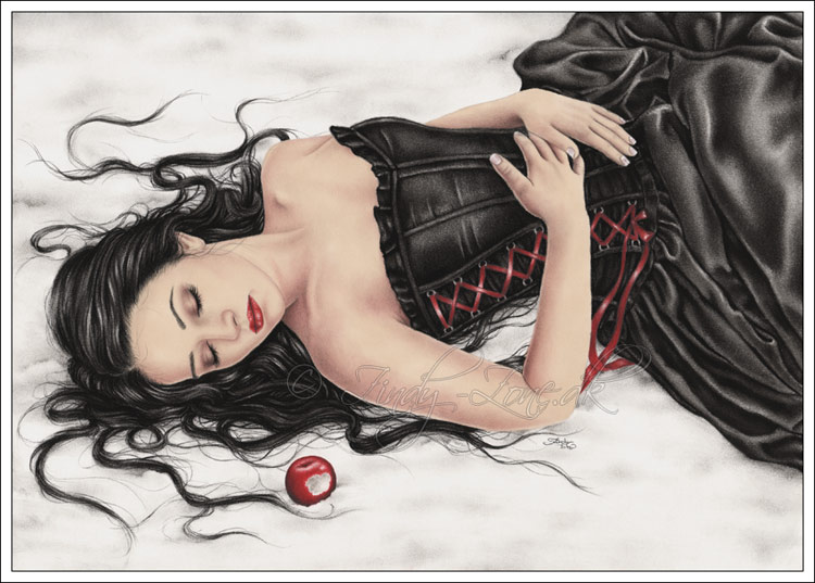 Snow White's Fall Drawing