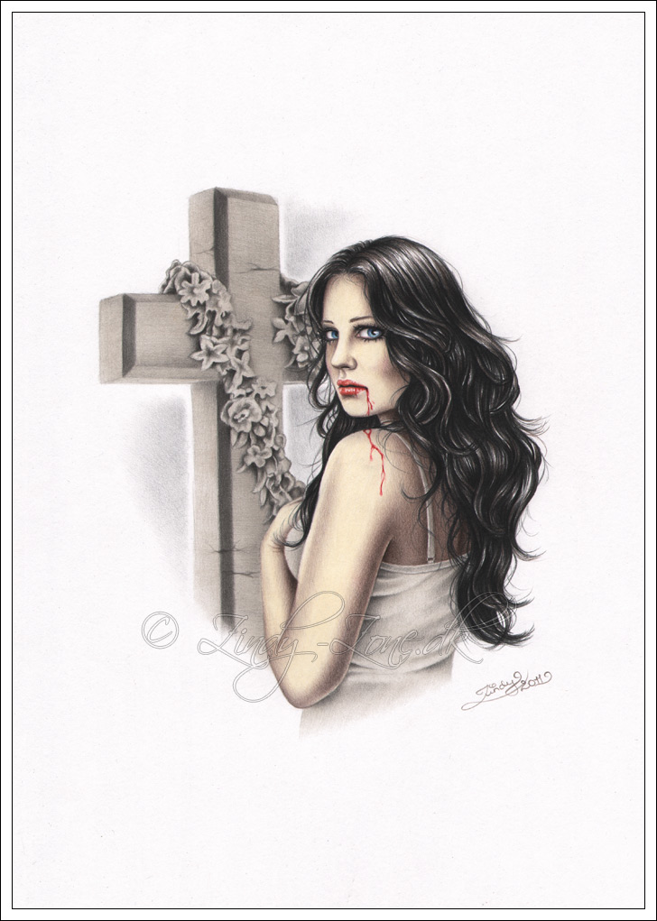 Unforgivable Sinner Vampire Drawing