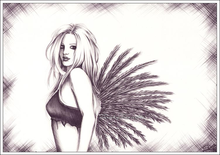 Little blackwinged fighter