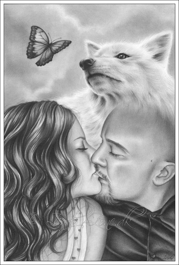 The wolf and the butterfly by Zindy