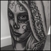 Day of the Dead Tattoo Girl Zindy