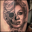 Marilyn Monroe Skull Tattoo ZindyInk