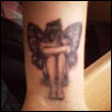Sad Butterfly Girl Tattoo