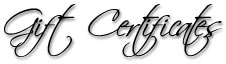 Gift Certificates