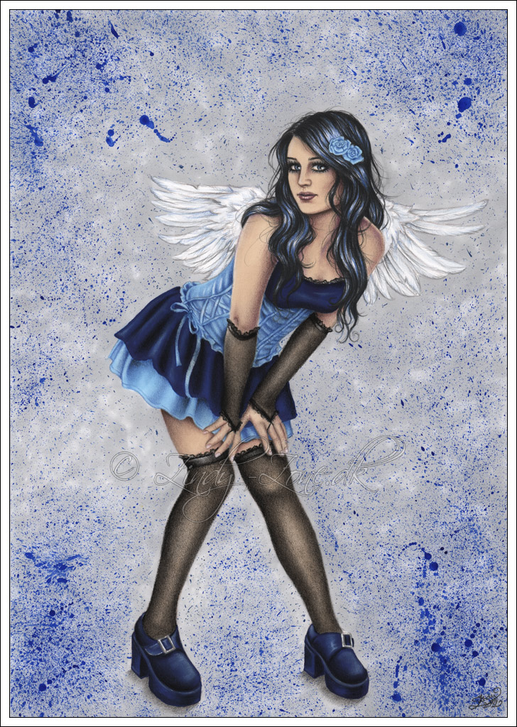 Angel in blue