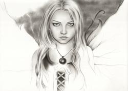Dark Fairy drawing in progress
