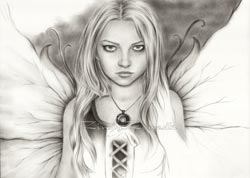 Dark Fairy drawing in progress